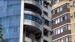 Оперштаб Кубани показал последствия атаки БПЛА в Краснодаре